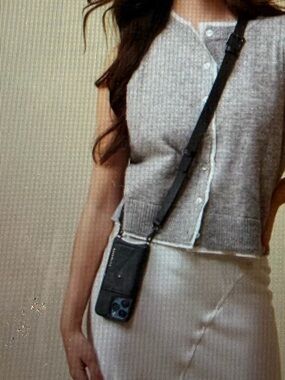 Gray Knit Sleeveless Button Cardigan